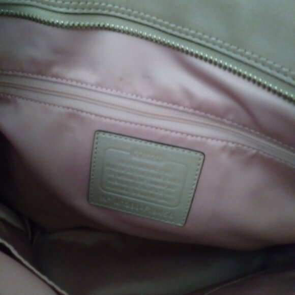 Coach Beige Double Handle Tote Bag - Picture 12 of 12